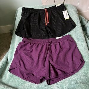 2 pairs of NWT old navy go dry running shorts